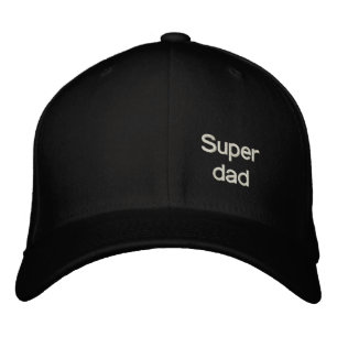 Super dad embroidered hat