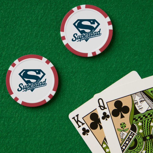 Super Dad Ever  Poker Chips (Poker Table (Double))