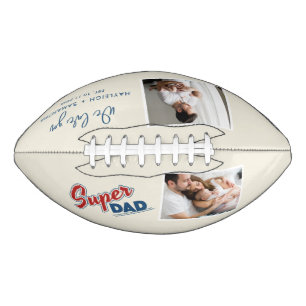 Super Dad Family Photo Collage Birthday Custom American Football