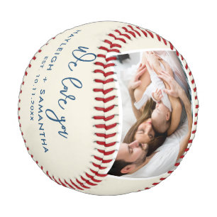 Super Dad Family Photo Collage Birthday Custom Baseball