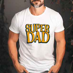 Super Dad   Father Bold Retro T-Shirt