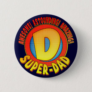 Super Dad Father's Day Button