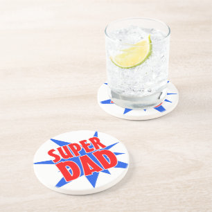 Super Dad Father's Day Drink Coaster
