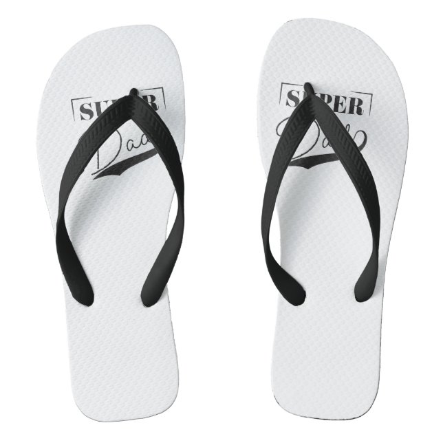 Super Dad Flip Flops (Footbed)