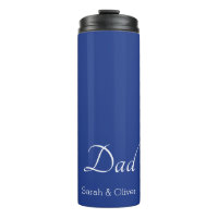 Super Dad Gift — Minimalist Blue & White |