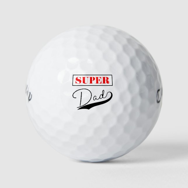 Super Dad  Golf Balls (Front)
