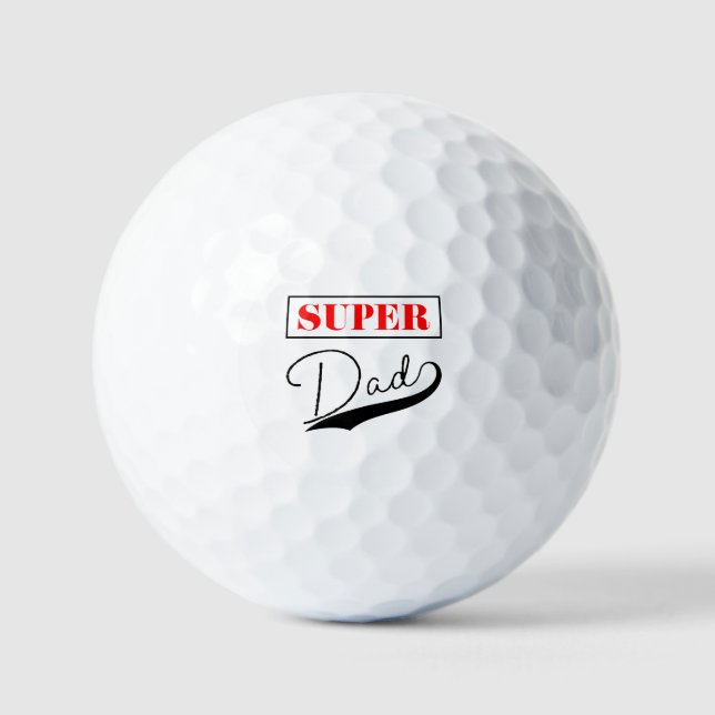Super Dad  Golf Balls (Front)