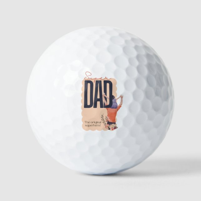 Super Dad Golf Balls (Front)