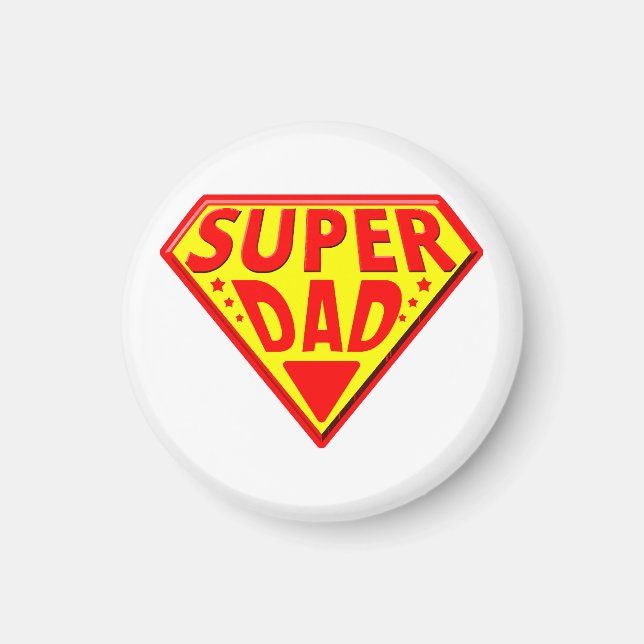 Super Dad - Happy Fathers Day Magnet (Front)