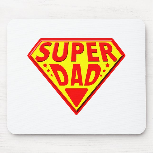 Super Dad - Happy Fathers Day Mouse Mat (Front)