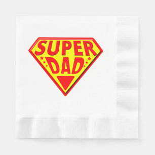 Super Dad - Happy Fathers Day Napkin