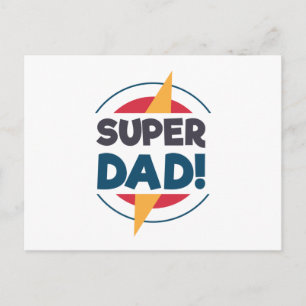 Super Dad Happy Father's Day   Postcard