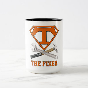Super Dad Hero Two-Tone Coffee Mug