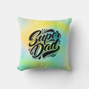 Super Dad Hero Typography Design-67888 Cushion