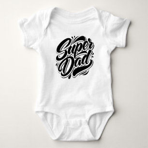 Super Dad Hero Typography Design-67888 Hoodie Baby Bodysuit