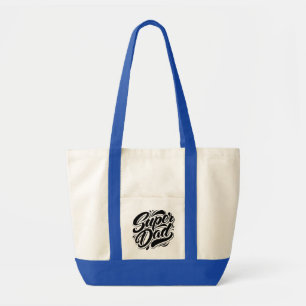 Super Dad Hero Typography Design-67888 Hoodie Tote Bag