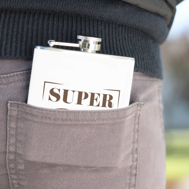 Super Dad Hip Flask (In Situ)