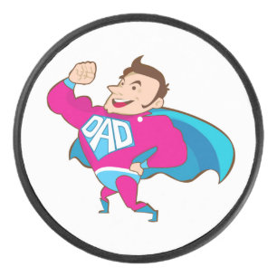 SUPER DAD HOCKEY PUCK