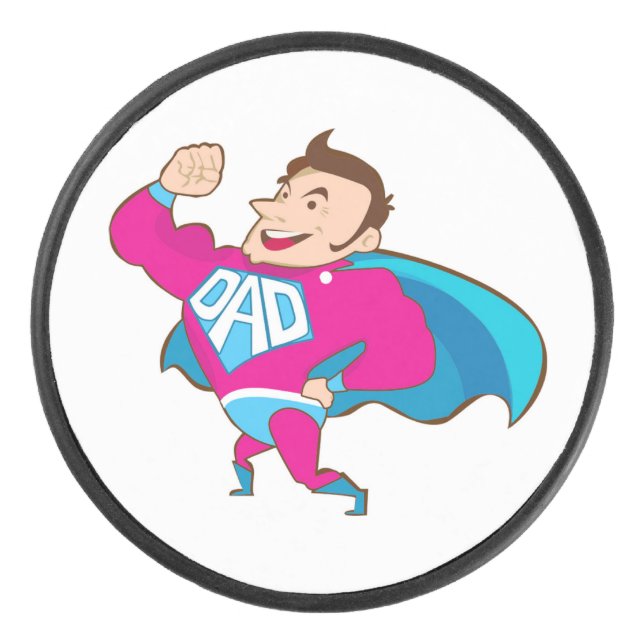 SUPER DAD HOCKEY PUCK (Front)