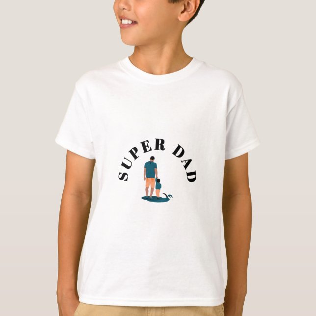 Super Dad Kid's T-Shirt (Front)