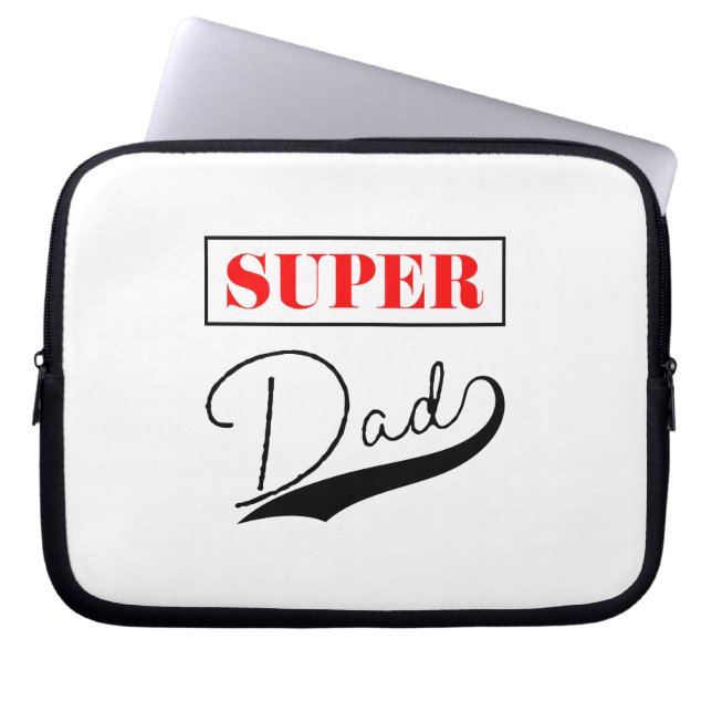 Super Dad  Laptop Sleeve (Front)