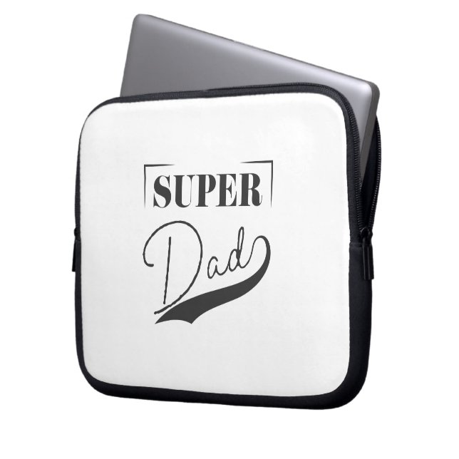 Super Dad Laptop Sleeve (Front Left)