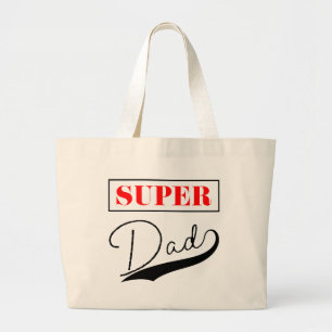 Super Dad  Large Tote Bag