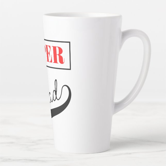 Super Dad  Latte Mug (Right)