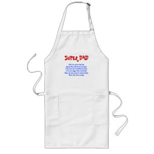 SUPER DAD LONG APRON
