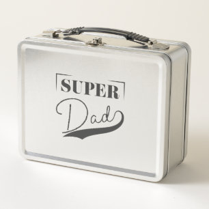 Super Dad Metal Lunch Box