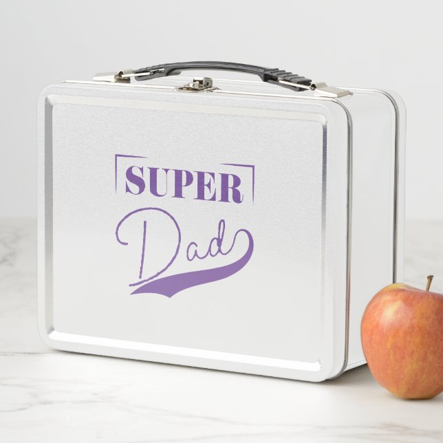 Super Dad Metal Lunch Box (In Situ)