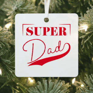 Super Dad Metal Tree Decoration