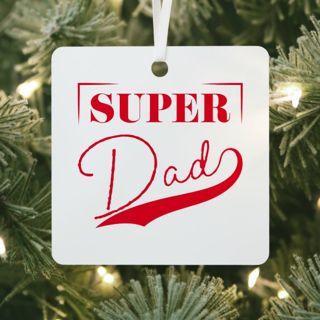 Super Dad Metal Tree Decoration (Insitu)