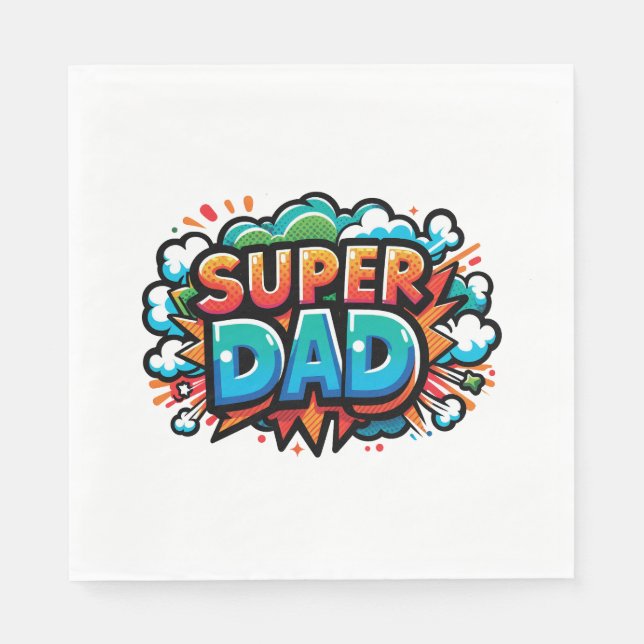 Super Dad Napkin (Front)