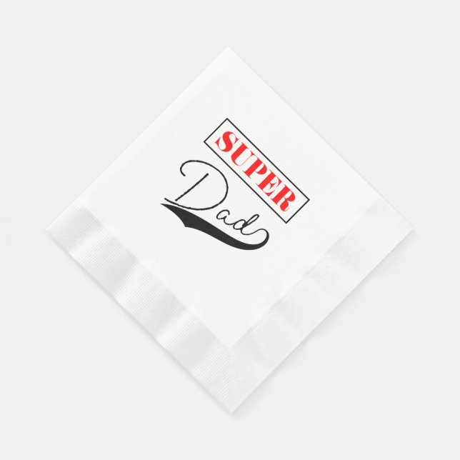Super Dad  Napkin (Corner)