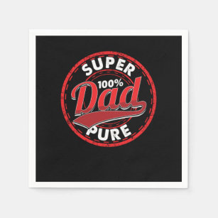 Super Dad Papa Father Daddy Daddies Fathers Day Gi Napkin