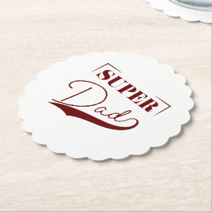 Super Dad Paper Coaster