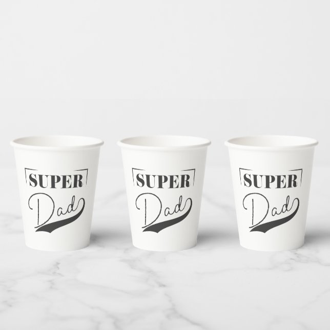 Super Dad Paper Cups (Multi)