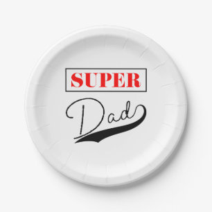 Super Dad Paper Plate