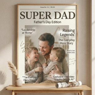 Super Dad Personalised Father’s Day Poster