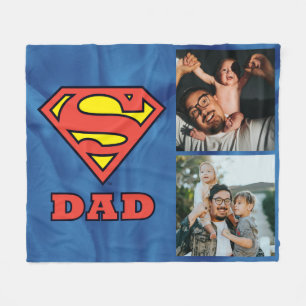 Super Dad Photo Template Fleece Blanket