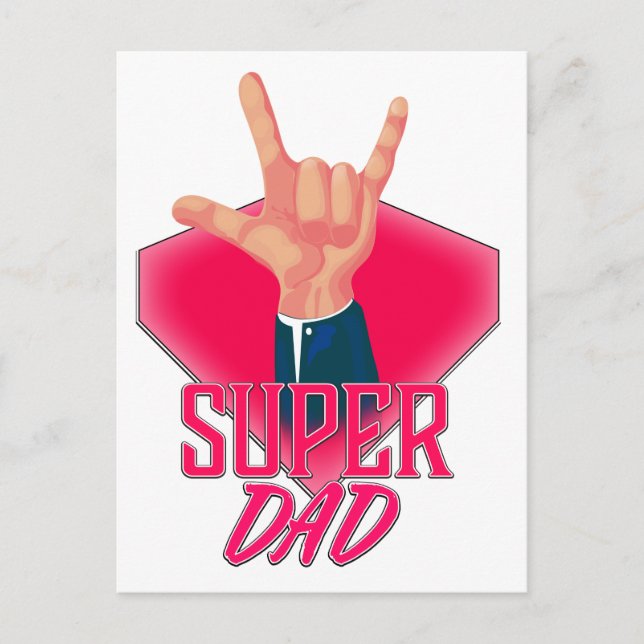 Super DAD Postcard (Front)