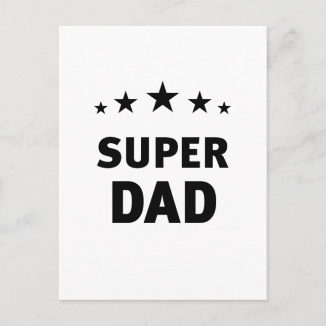 Super Dad Postcard (Front)