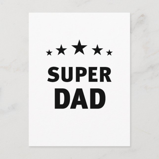 super dad postcard (Front)