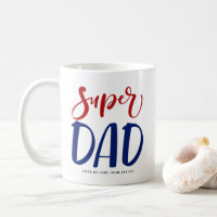 Super Dad | Red and Blue Typography Father's Day