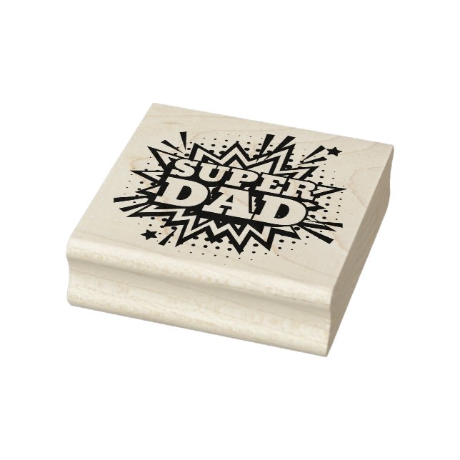 Super Dad Rubber Stamp (Stamp)