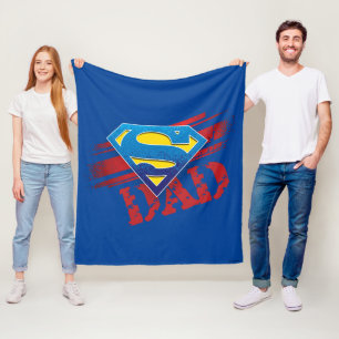 Super Dad Stripes Fleece Blanket