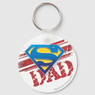 Super Dad Stripes Key Ring