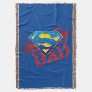 Super Dad Stripes Throw Blanket