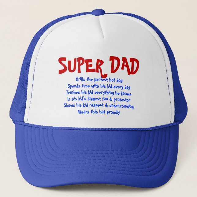 SUPER DAD TRUCKER HAT (Front)